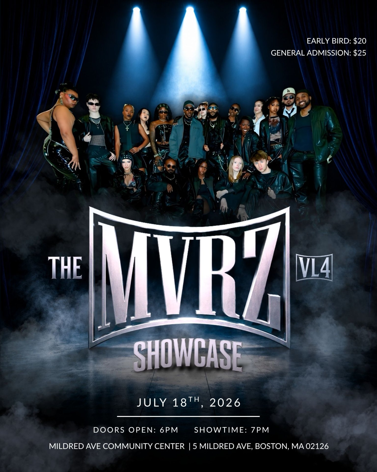 MVRZ showcase flyer